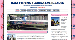 Desktop Screenshot of bassfishingfloridaeverglades.com
