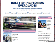 Tablet Screenshot of bassfishingfloridaeverglades.com